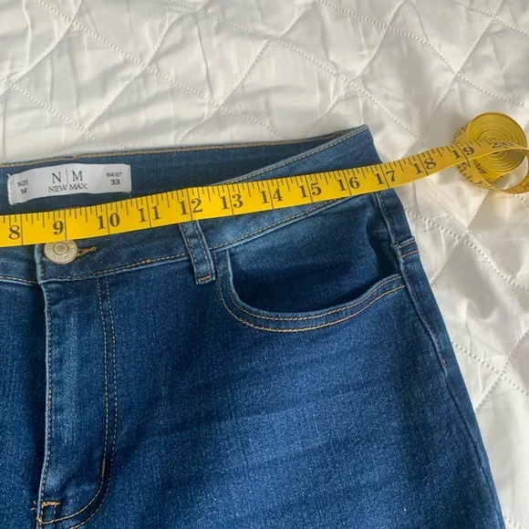 Embroidered Blue Women's Jeans - Picture 6 of 8